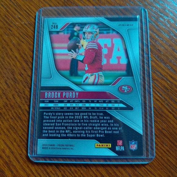 Panini Prizm San Francisco 49ers Card - Red and Blue - Picture 4 of 4